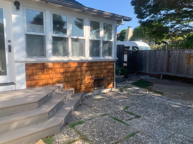Beach cottage exterior renovation