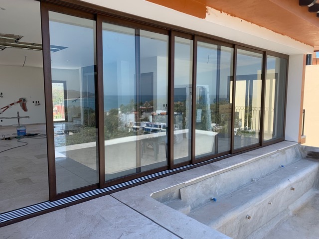 Sliding glass door installation